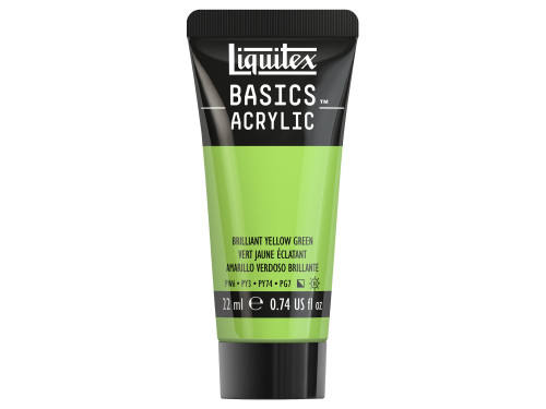 Farba akrylowa Basics Acrylic - Liquitex - 840, Brilliant Yellow Green, 22 ml