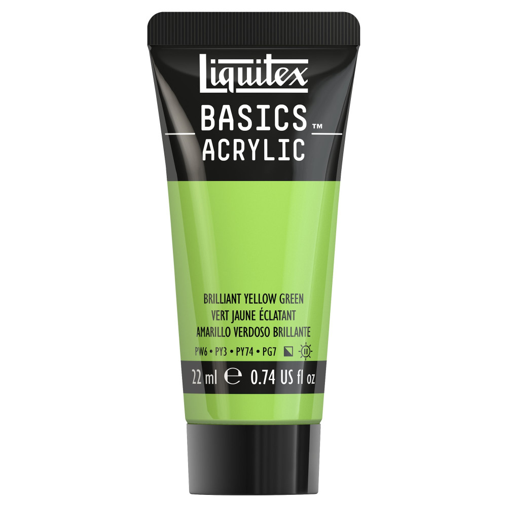 Basics Acrylic paint - Liquitex - 840, Brilliant Yellow Green, 22 ml