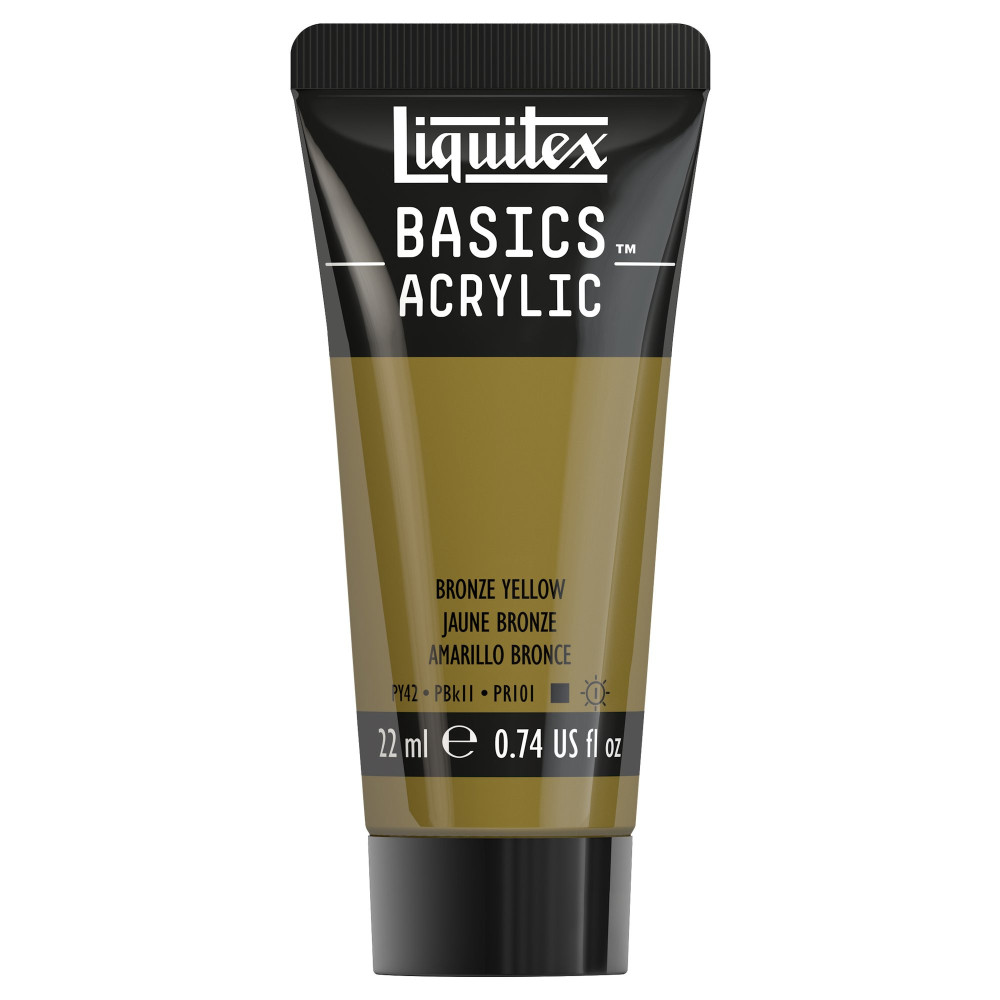 Farba akrylowa Basics Acrylic - Liquitex - 530, Bronze Yellow, 22 ml