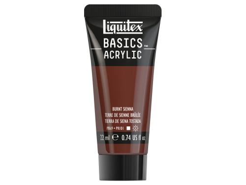 Basics Acrylic paint - Liquitex - 127, Burnt Sienna, 22 ml