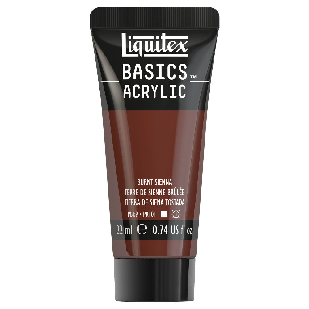 Farba akrylowa Basics Acrylic - Liquitex - 127, Burnt Sienna, 22 ml