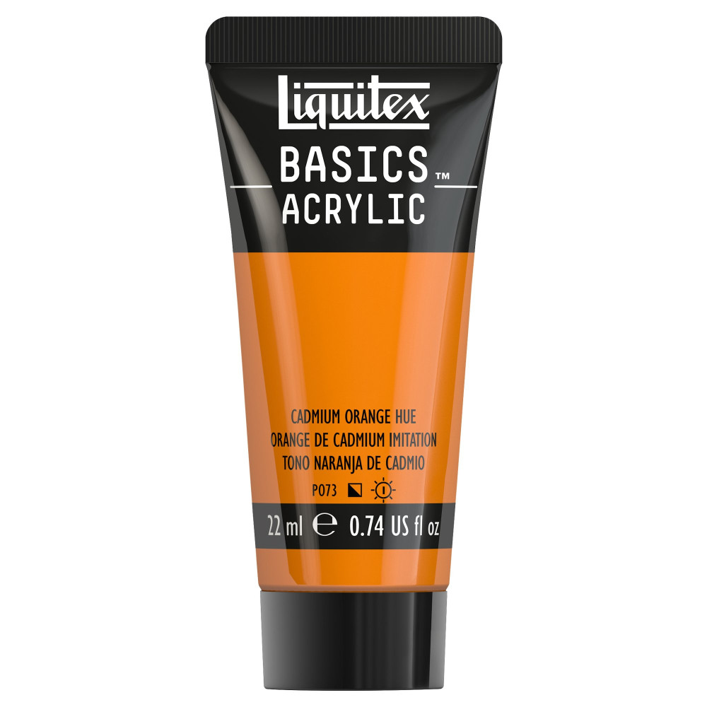 Basics Acrylic paint - Liquitex - 720, Cadmium Orange Hue, 22 ml