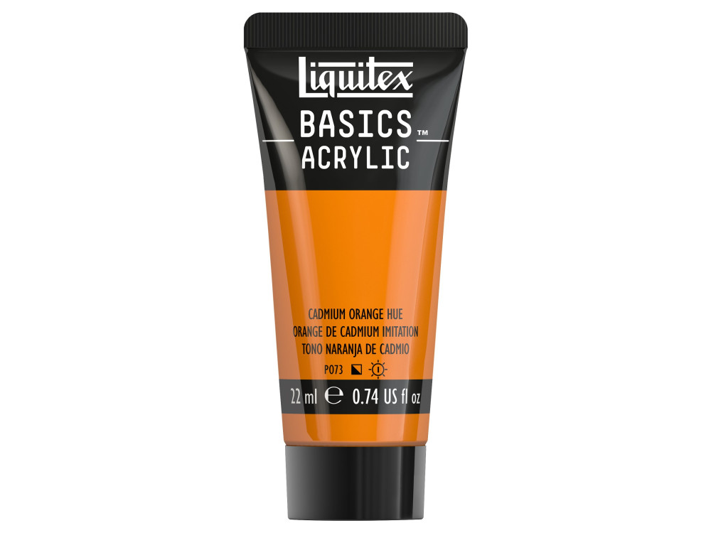 Basics Acrylic paint - Liquitex - 720, Cadmium Orange Hue, 22 ml