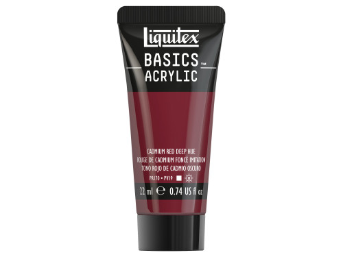 Basics Acrylic paint - Liquitex - 311, Cadmium Red Deep Hue, 22 ml