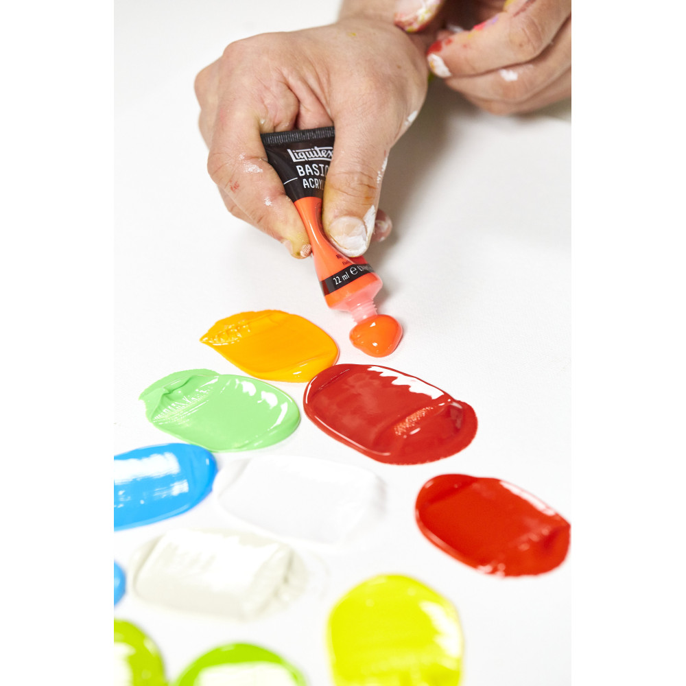 Farba akrylowa Basics Acrylic - Liquitex - 510, Cadmium Red Light Hue, 22 ml