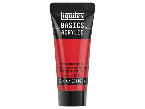 Farba akrylowa Basics Acrylic - Liquitex - 151, Cadmium Red Medium Hue, 22 ml