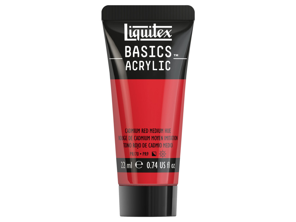 Basics Acrylic paint - Liquitex - 151, Cadmium Red Medium Hue, 22 ml