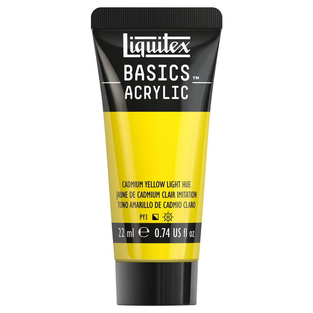 Basics Acrylic paint - Liquitex - 159, Cadmium Yellow Light Hue, 22 ml