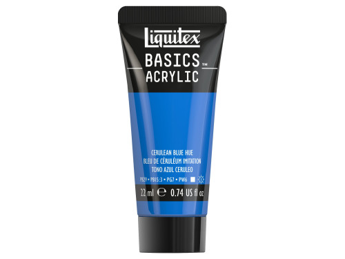 Basics Acrylic paint - Liquitex - 470, Cerulean Blue Hue, 22 ml