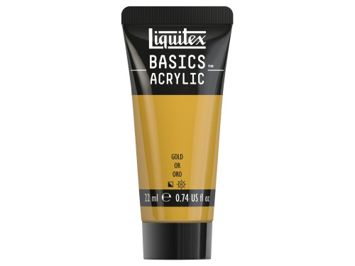 Basics Acrylic paint - Liquitex - 051, Gold, 22 ml