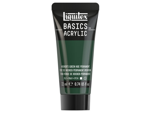Basics Acrylic paint - Liquitex - 224, Hooker's Green Hue Permanent, 22 ml