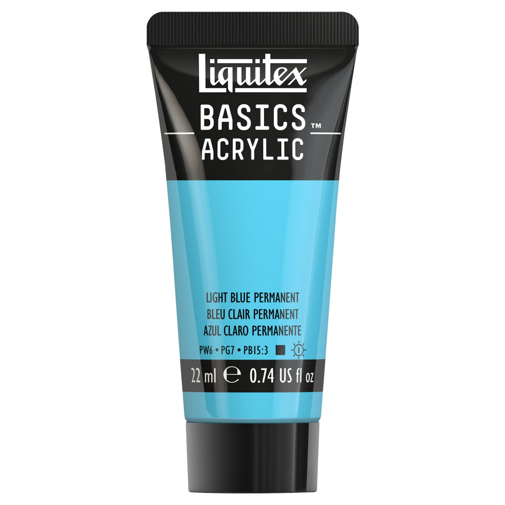 Basics Acrylic paint - Liquitex - 770, Light Blue Permanent, 22 ml