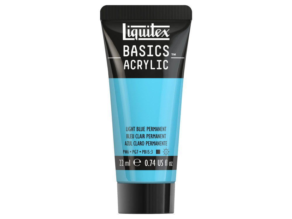 Basics Acrylic paint - Liquitex - 770, Light Blue Permanent, 22 ml
