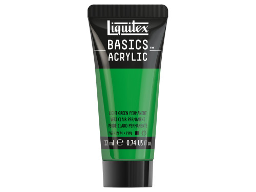 Basics Acrylic paint - Liquitex - 312, Light Green Permanent, 22 ml