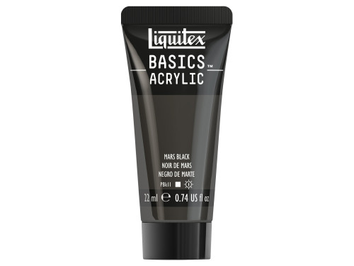 Farba akrylowa Basics Acrylic - Liquitex - 276, Mars Black, 22 ml