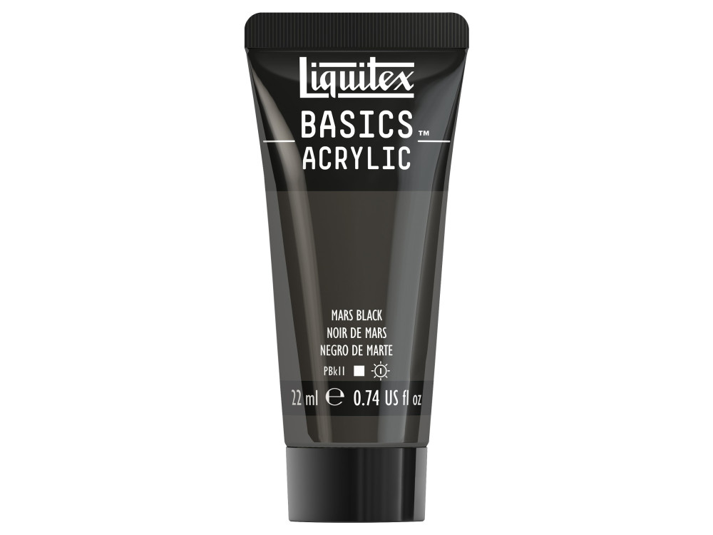 Farba akrylowa Basics Acrylic - Liquitex - 276, Mars Black, 22 ml