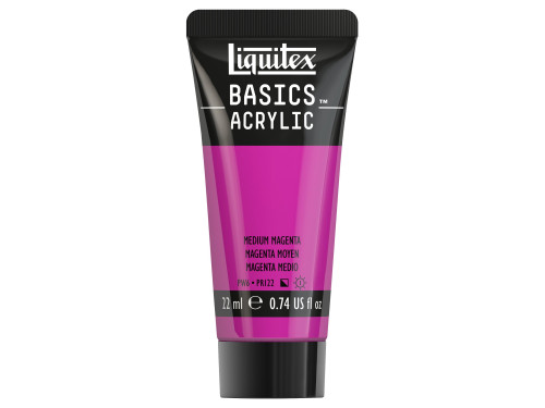 Basics Acrylic paint - Liquitex - 500, Medium Magenta, 22 ml
