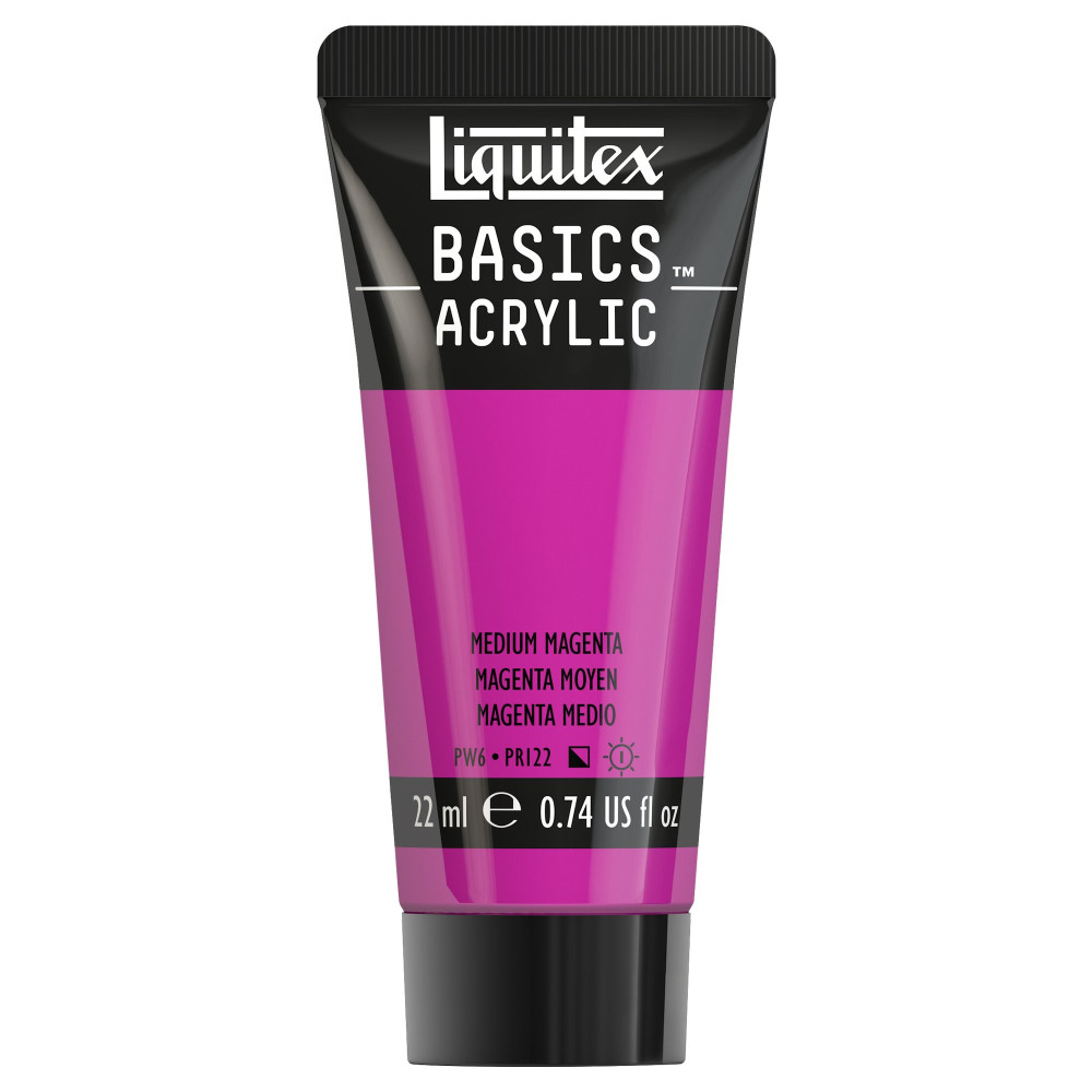 Basics Acrylic paint - Liquitex - 500, Medium Magenta, 22 ml