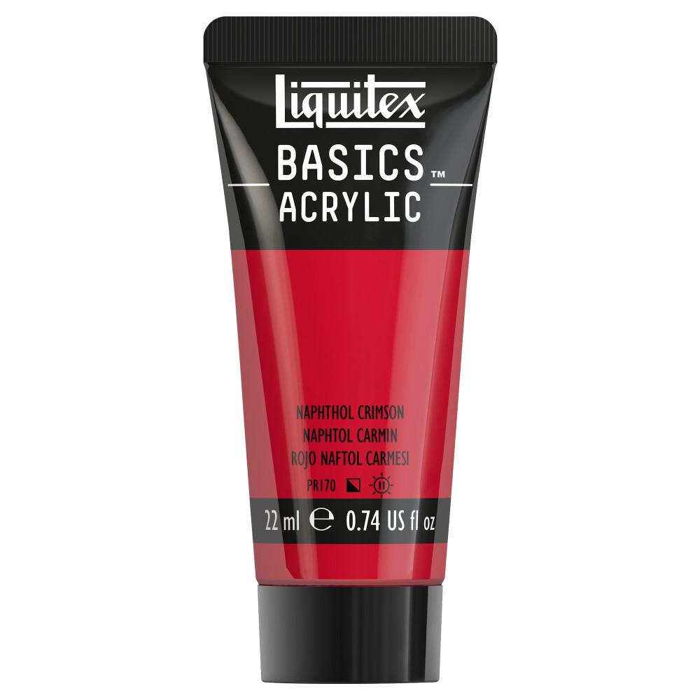 Basics Acrylic paint - Liquitex - 292, Naphthol Crimson, 22 ml