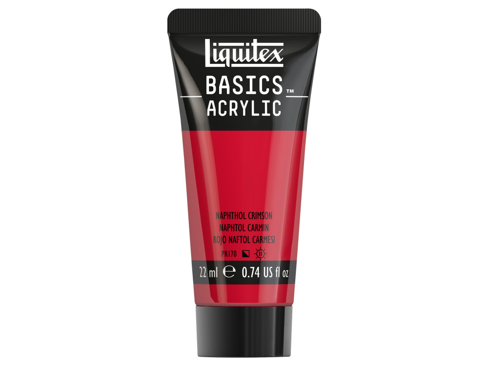 Farba akrylowa Basics Acrylic - Liquitex - 292, Naphthol Crimson, 22 ml