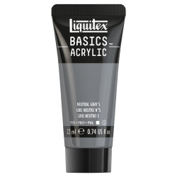 Farba akrylowa Basics Acrylic - Liquitex - 599, Neutral Gray, 22 ml