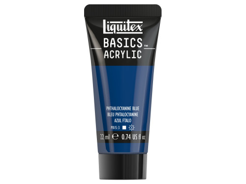 Farba akrylowa Basics Acrylic - Liquitex - 316, Phthalocyanine Blue, 22 ml
