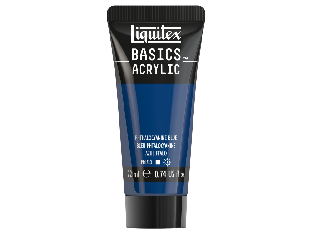 Basics Acrylic paint - Liquitex - 316, Phthalocyanine Blue, 22 ml