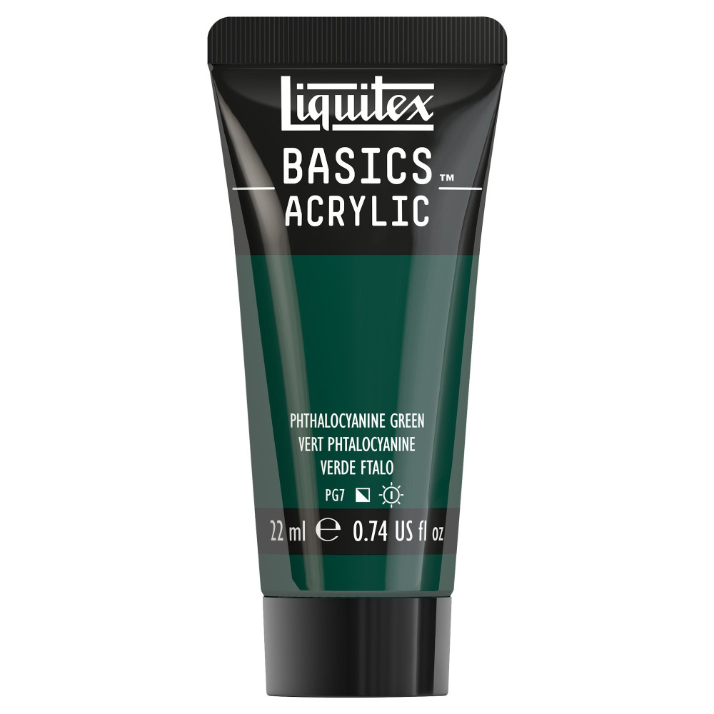 Farba akrylowa Basics Acrylic - Liquitex - 317, Phthalocyanine Green, 22 ml