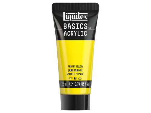 Farba akrylowa Basics Acrylic - Liquitex - 410, Primary Yellow, 22 ml
