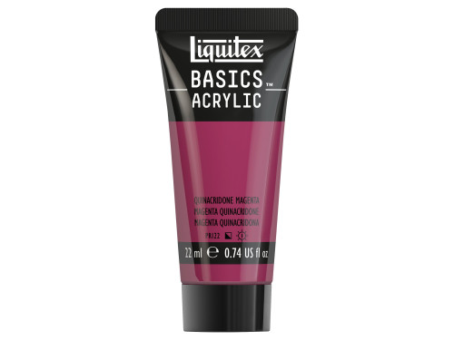 Basics Acrylic paint - Liquitex - 114, Quinacridone Magenta, 22 ml