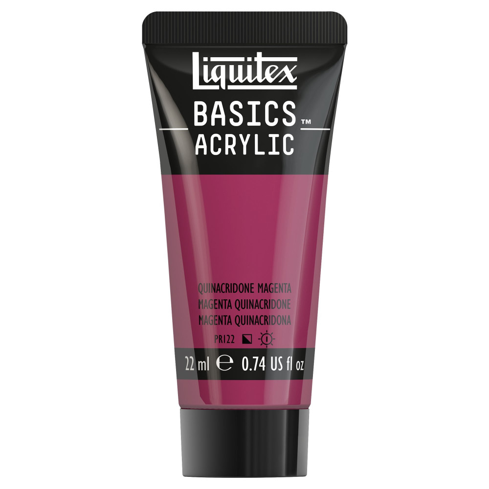 Farba akrylowa Basics Acrylic - Liquitex - 114, Quinacridone Magenta, 22 ml