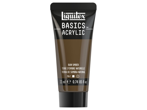 Farba akrylowa Basics Acrylic - Liquitex - 331, Raw Umber, 22 ml