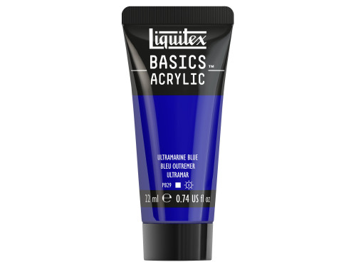 Farba akrylowa Basics Acrylic - Liquitex - 380, Ultramarine Blue, 22 ml