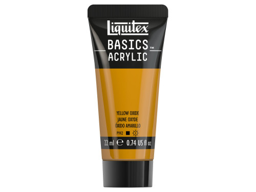Farba akrylowa Basics Acrylic - Liquitex - 416, Yellow Oxide, 22 ml