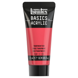 Farba akrylowa Basics Acrylic - Liquitex - 047, Transparent Red, 22 ml