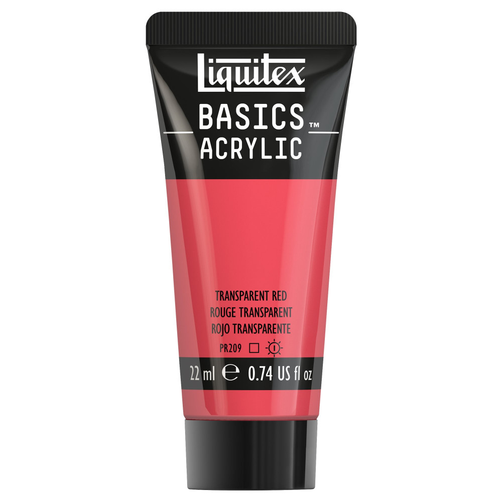 Basics Acrylic paint - Liquitex - 047, Transparent Red, 22 ml