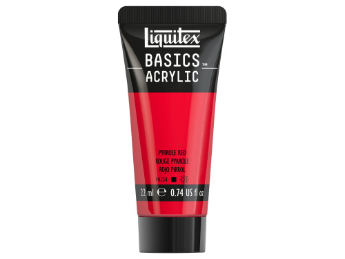 Farba akrylowa Basics Acrylic - Liquitex - 321, Pyrrole Red, 22 ml