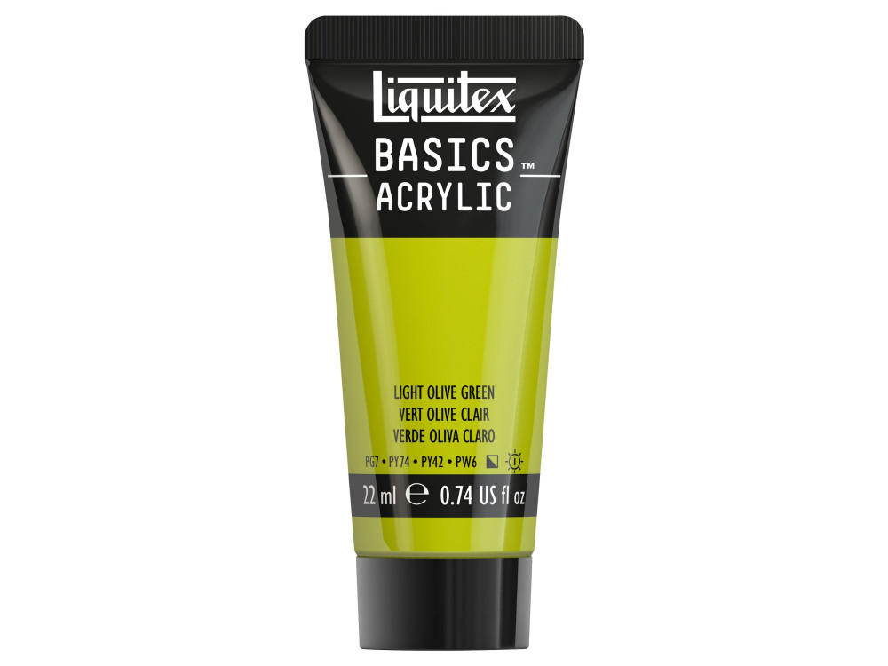 Farba akrylowa Basics Acrylic - Liquitex - 218, Light Olive Green, 22 ml