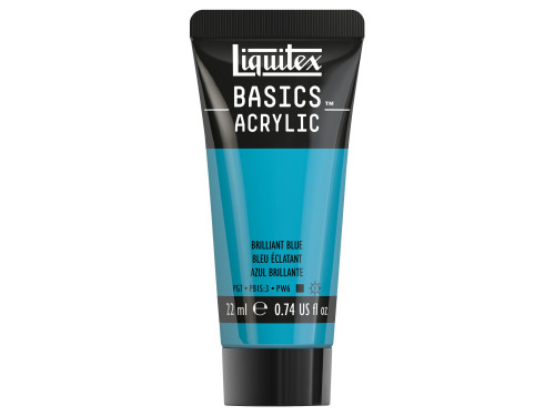 Basics Acrylic paint - Liquitex - 570, Brilliant Blue, 22 ml