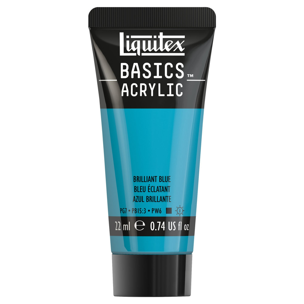 Basics Acrylic paint - Liquitex - 570, Brilliant Blue, 22 ml