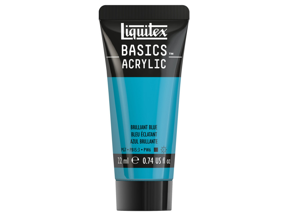 Basics Acrylic paint - Liquitex - 570, Brilliant Blue, 22 ml