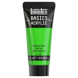 Farba akrylowa Basics Acrylic - Liquitex - 985, Fluorescent Green, 22 ml
