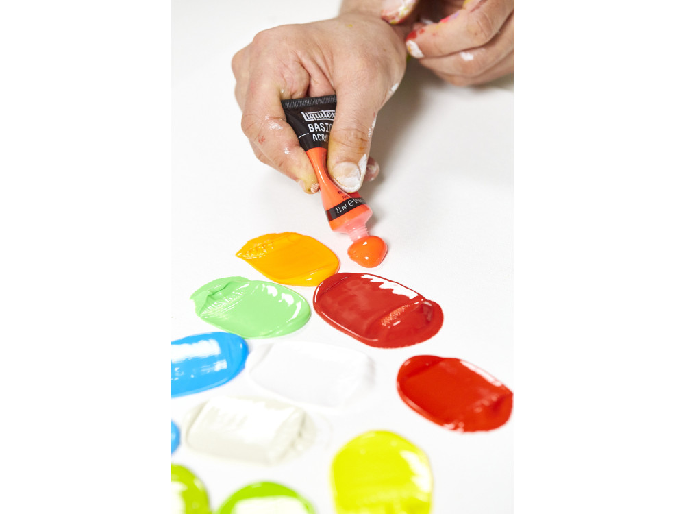 Farba akrylowa Basics Acrylic - Liquitex - 982, Fluorescent Orange, 22 ml