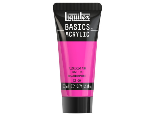 Farba akrylowa Basics Acrylic - Liquitex - 987, Fluorescent Pink, 22 ml