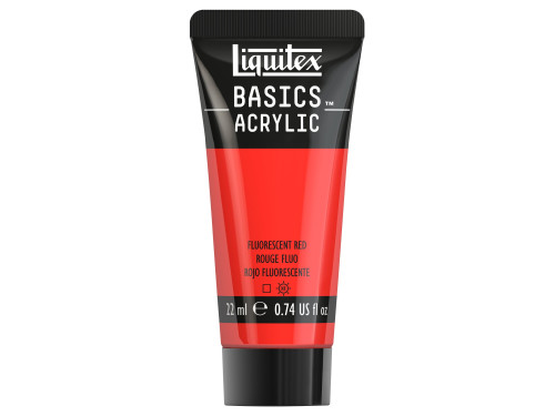 Farba akrylowa Basics Acrylic - Liquitex - 983, Fluorescent Red, 22 ml