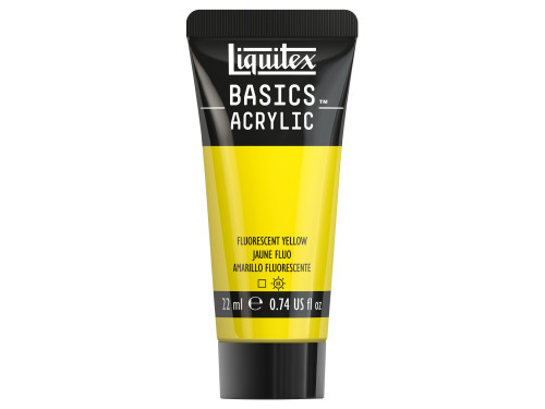 Basics Acrylic paint - Liquitex - 981, Fluorescent Yellow, 22 ml