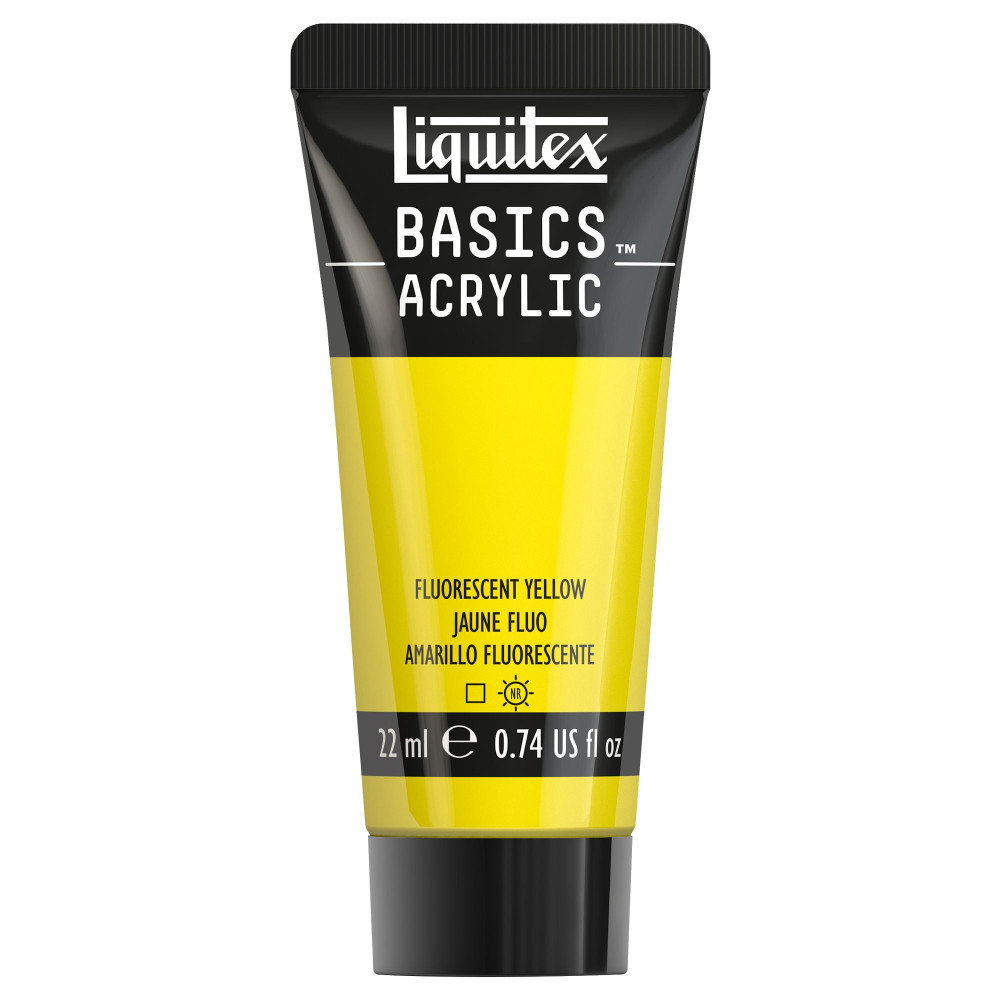 Basics Acrylic paint - Liquitex - 981, Fluorescent Yellow, 22 ml