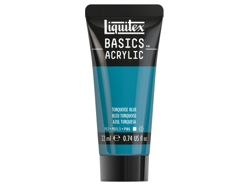 Basics Acrylic paint - Liquitex - 046, Turquoise Blue, 22 ml