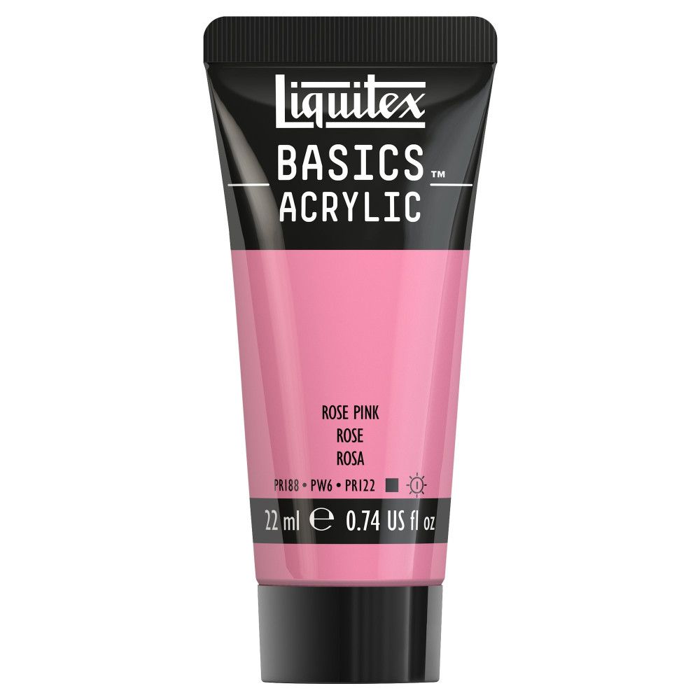 Farba akrylowa Basics Acrylic - Liquitex - 048, Rose Pink, 22 ml