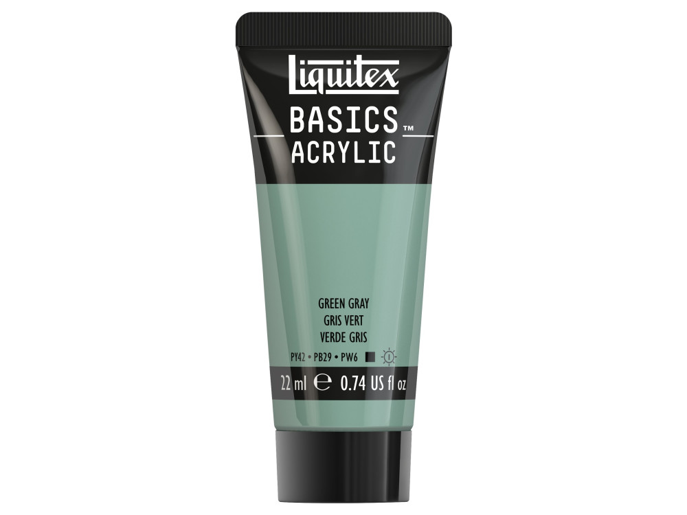 Farba akrylowa Basics Acrylic - Liquitex - 205, Green Gray, 22 ml